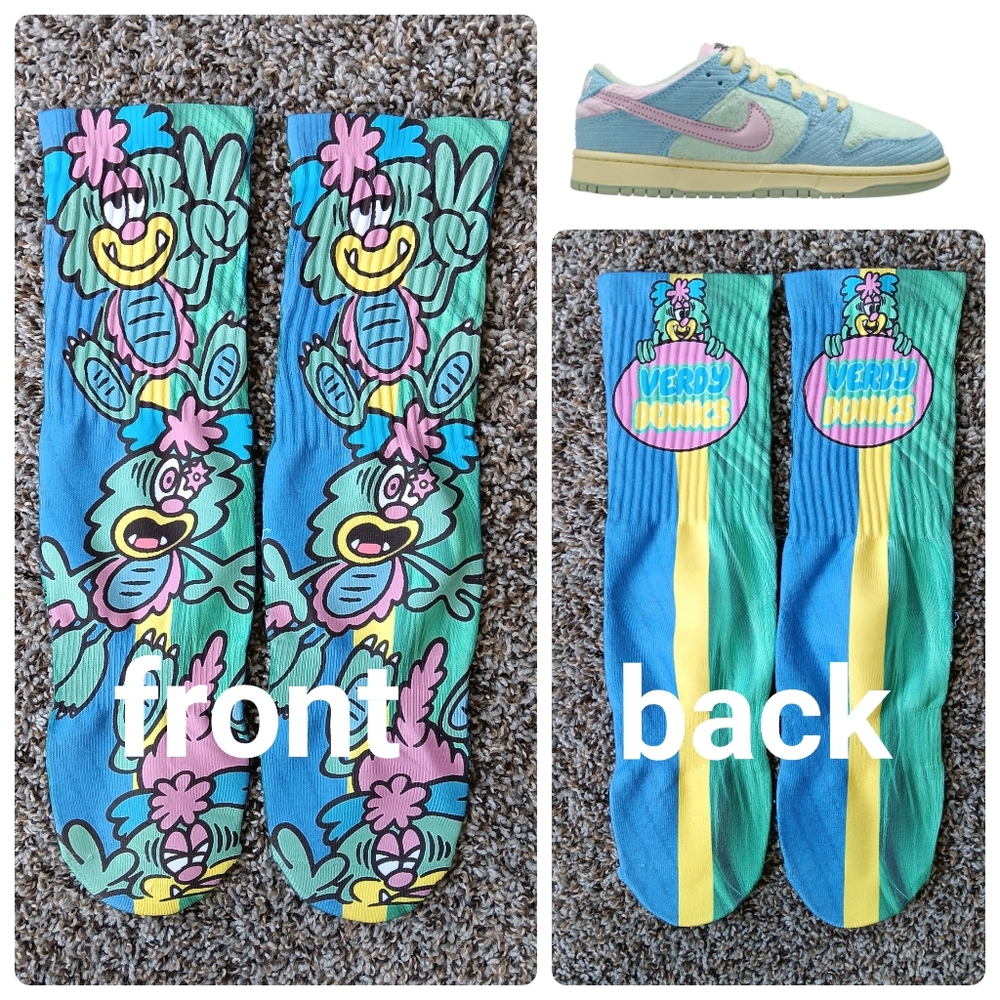 Verdy dunks socks